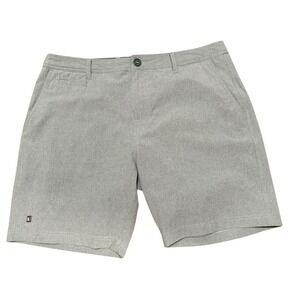 Linksoul Mens 34 Golf Shorts Gray‎ Moisture Wicking Lightweight Active